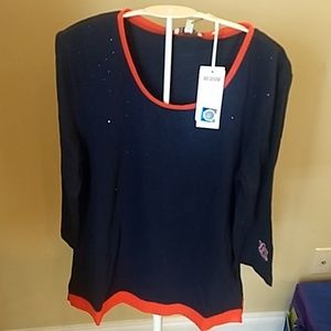 Auburn shirt with bling, size medium